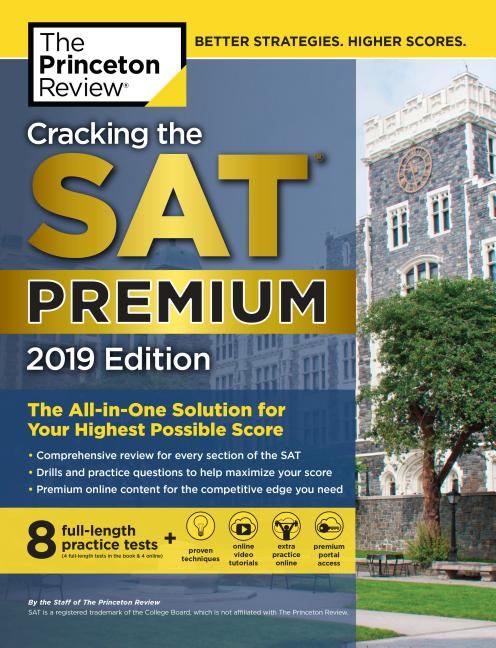 Item #30054 Cracking the SAT Premium Edition with 8 Practice Tests, 2019 (College Test...