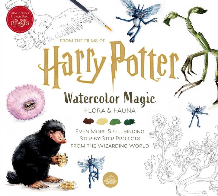 Item #82258 Harry Potter: Watercolor Magic: Flora & Fauna. Tugce Audoire