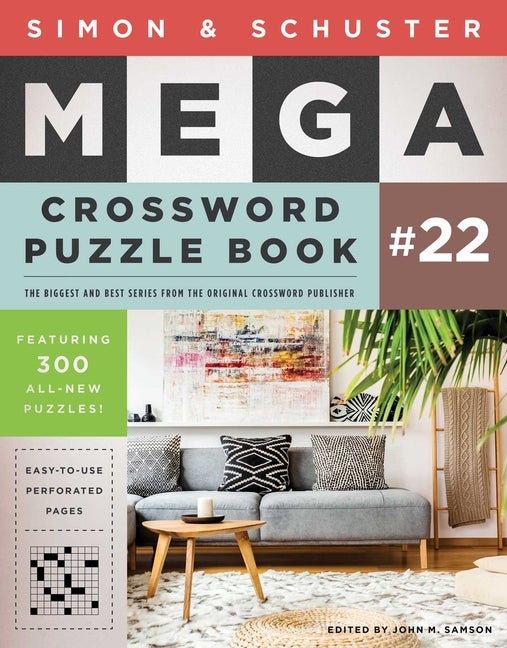 Item #83840 Simon & Schuster Mega Crossword Puzzle Book #22. John M. Samson