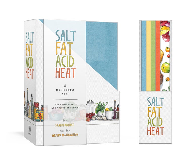 Item #43091 Salt, Fat, Acid, Heat Four-Notebook Set. Samin Nosrat