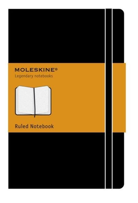 Item #27809 Moleskine Classic Notebook, Pocket, Ruled, Black, Hard Cover (3.5 x 5.5). Moleskine