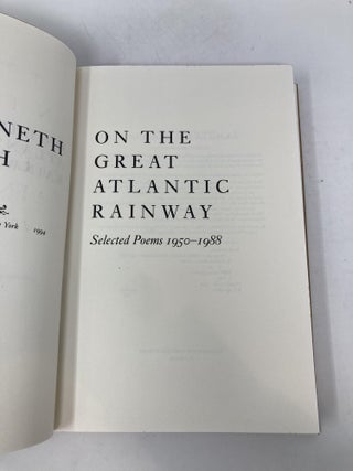 On the Great Atlantic Rainway: Selected Poems, 1950-1988