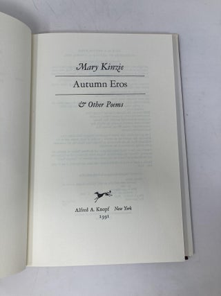 Autumn Eros And Other Poems