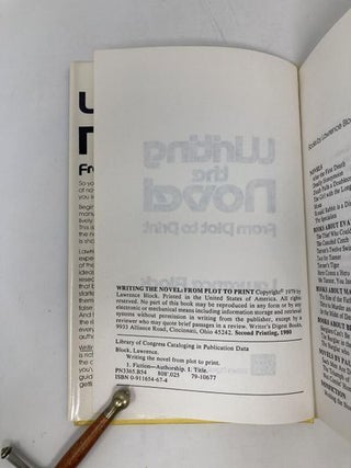 Writing the novel from plot to print