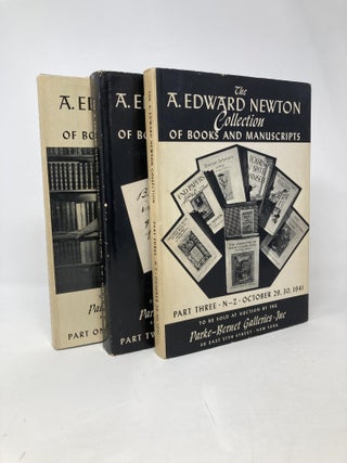 Item #101370 The A. Edward Newton Collection of Books and Manuscripts. A. Edward Newton