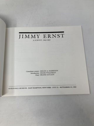 Jimmy Ernst: A survey, 1942-1983 : Guild Hall Museum, East Hampton, New York, July 21-September 15, 1985