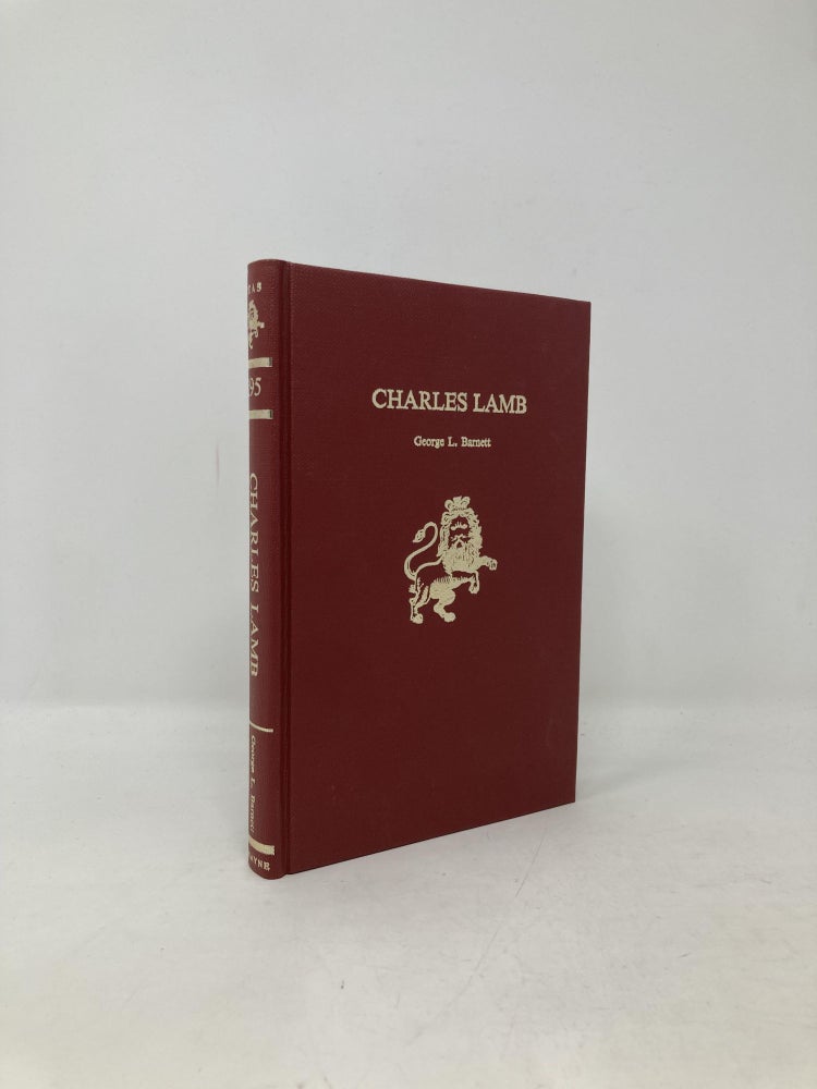 Item #103017 Charles Lamb (Twayne's English Authors Series ; Teas 195). George Leonard Barnett.