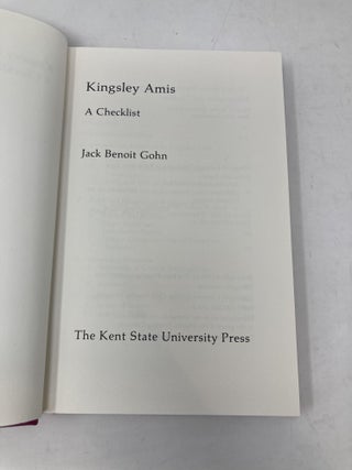 Kingsley Amis: A Checklist