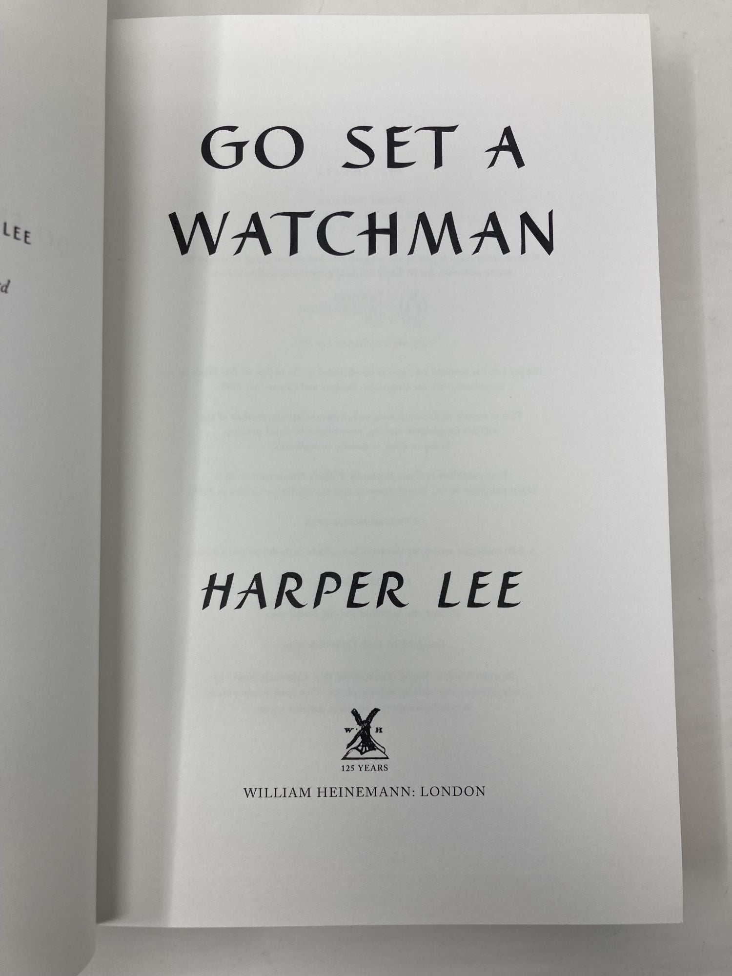 Go Set A Watchman: Lee, Harper: 9781785150289: : Books