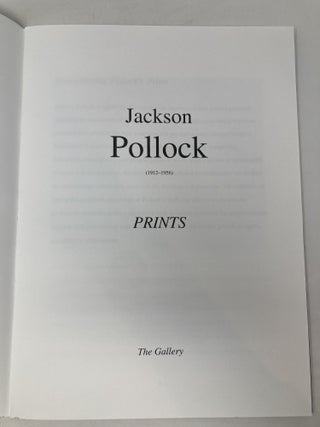 Jackson Pollock Prints (1912-1956)