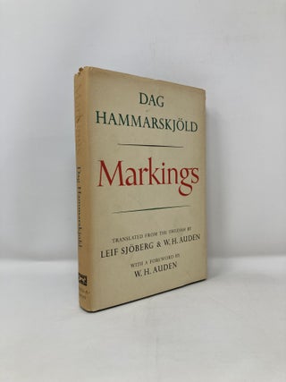 Item #106158 DAG HAMMARSKJOLD - Markings. W. H. Auden, Leif Sjoberg, Dag Hammarksjold