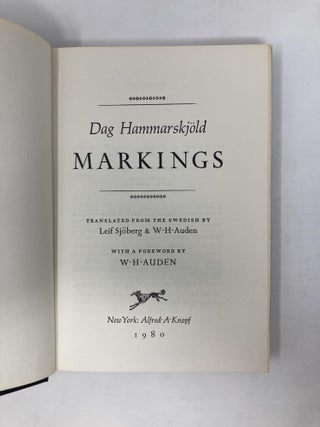 DAG HAMMARSKJOLD - Markings