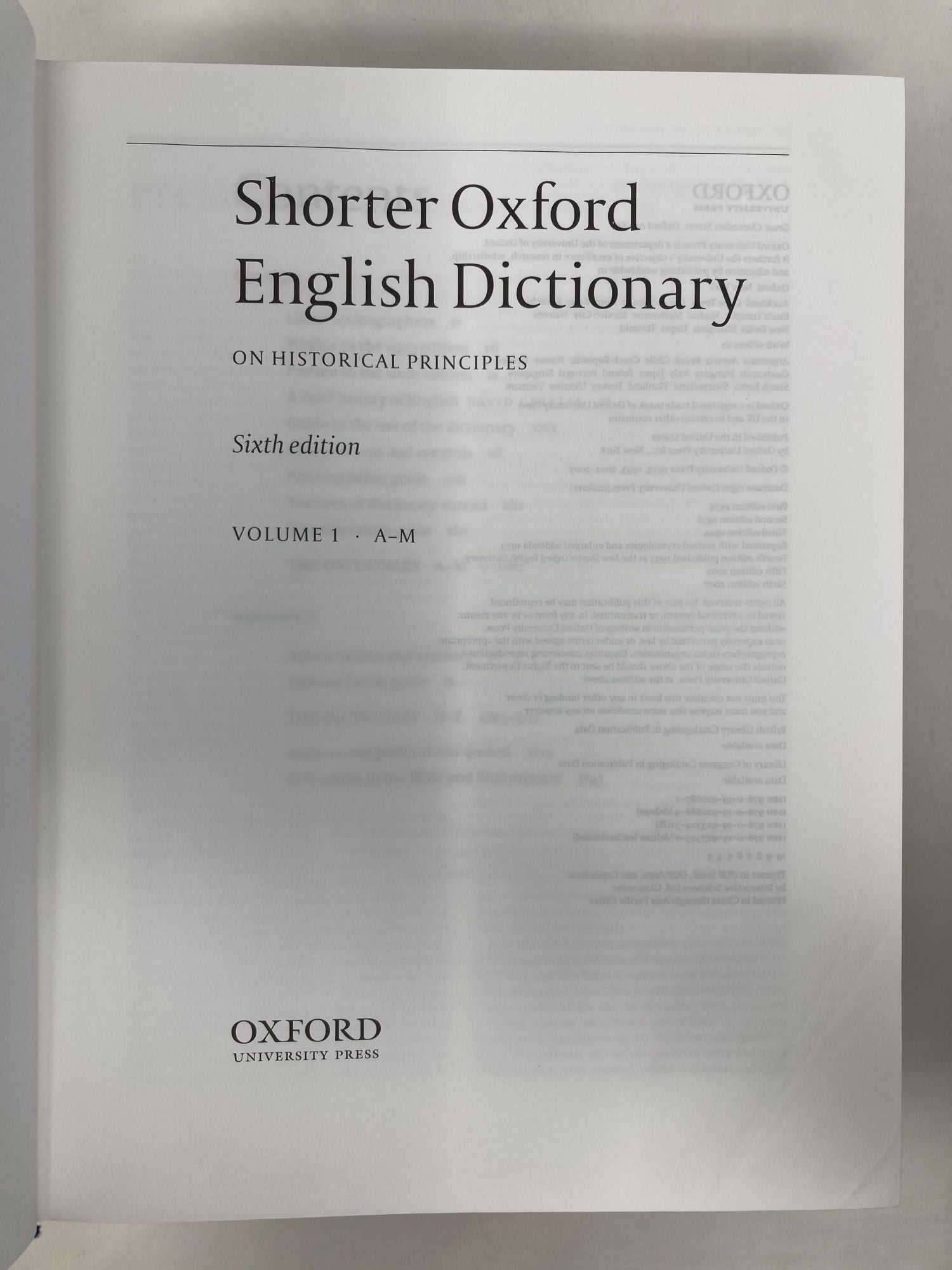 Shorter Oxford English Dictionary: Deluxe Sixth Edition by Oxford  Dictionaries on Sag Harbor Books