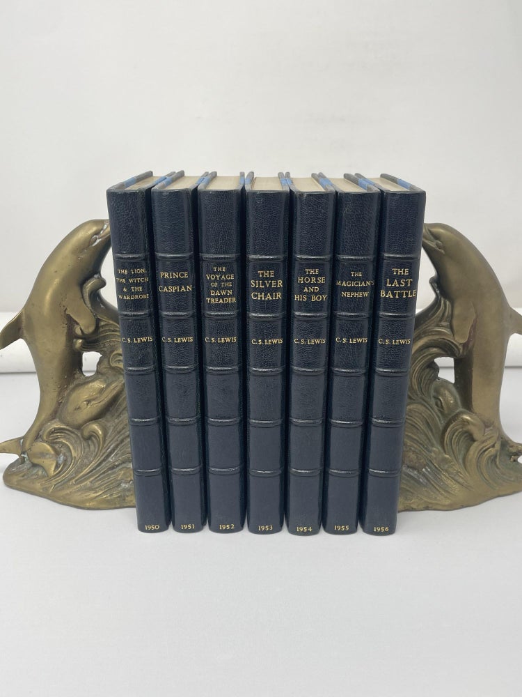 Item #113303 The Chronicles of Narnia Complete in 7 Volumes (The Lion the Witch & the Wardrobe, Prince Caspian, The Voyage of the Dawn Treader, The Silver Chair, The Horse and His Boy, The Magician's Nephew & The Last Battle). C. S. Lewis.