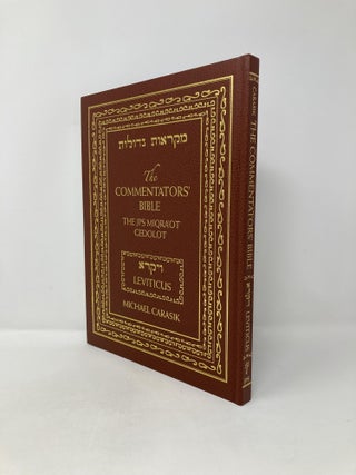 Item #115919 The Commentators' Bible: Leviticus: The Rubin JPS Miqra'ot Gedolot. Michael Carasik