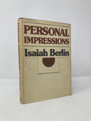 Item #117767 Personal Impressions. Isaiah Berlin
