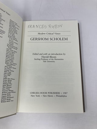 Gershom Scholem (Modern Critical Views)