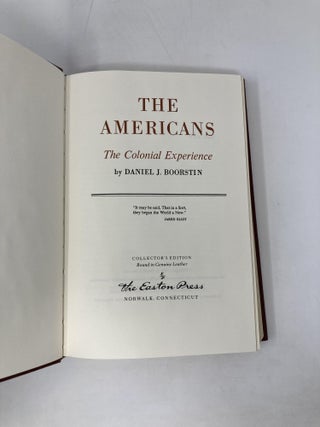 The Americans, the Colonial Experience