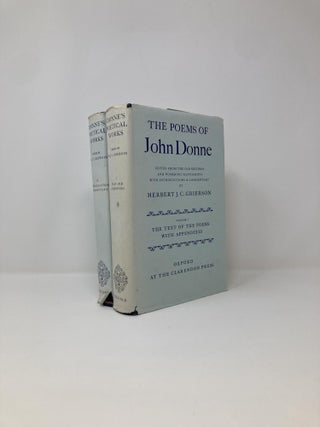 Item #132799 The Poems of John Donne 2 Volumes. John Donne, Herbert J. C. Grierson