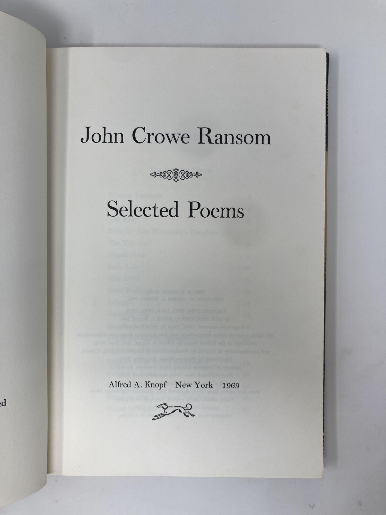 The Collected Poems of John Crowe Ransom (1st Ed) by Ransom, John Crowe