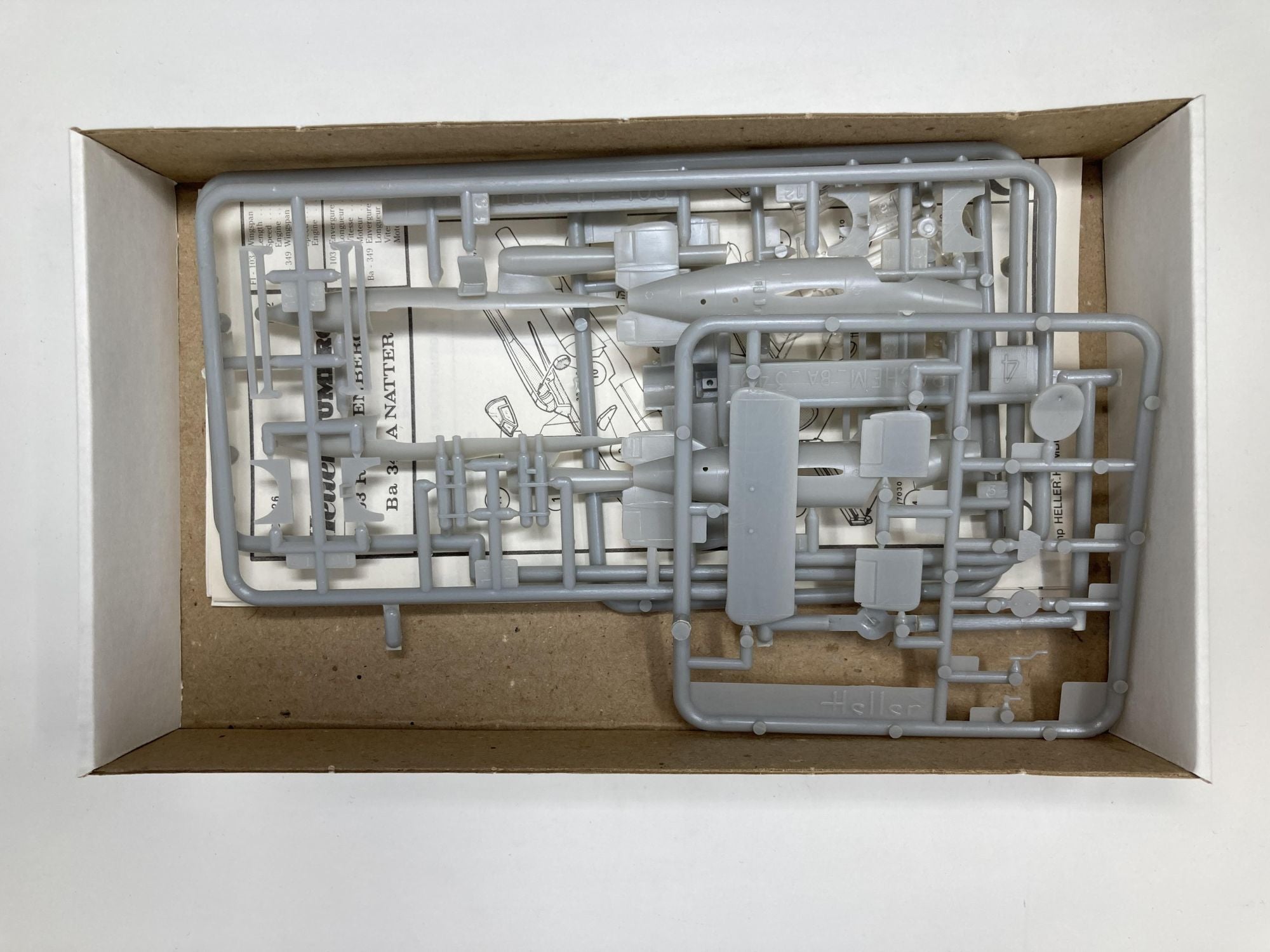 Set of 2 Heller Humbrol 1/72 Scale Model Airplane Kits (Fi 103 Reichenberg  IV & Ba 349A Natter and Messerschmitt Bf 109 G2/5/6)