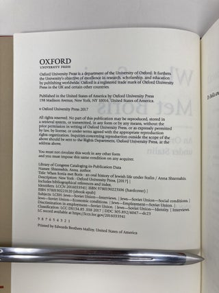 When Sonia Met Boris: An Oral History of Jewish Life under Stalin (Oxford Oral History Series)