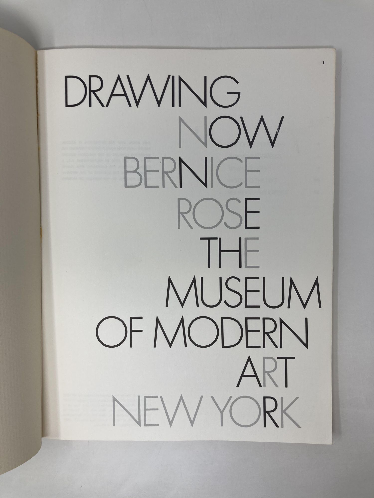 Drawing now | Bernice Rose | First Edition