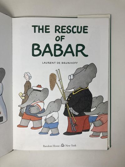 The Rescue of Babar | Laurent De Brunhoff | First Edition