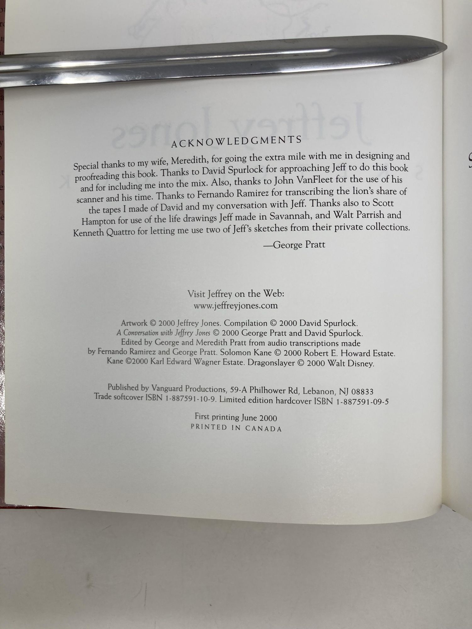Jeffrey Jones Sketchbook | Jeffrey Jones, George Pratt | First Edition