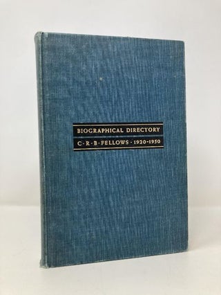 Item #154182 Biographical Directory C.R.B. Fellows 1920-1950