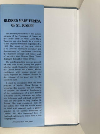 Blessed Mary Teresa of St. Joseph An Autobiography