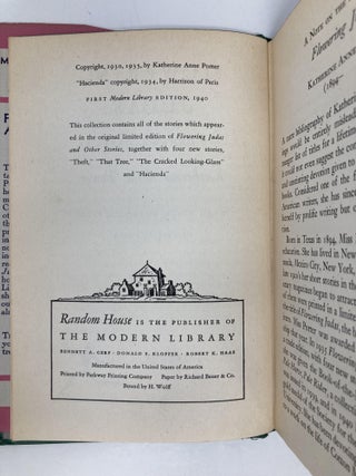 Flowering Judas (Modern Library 88)
