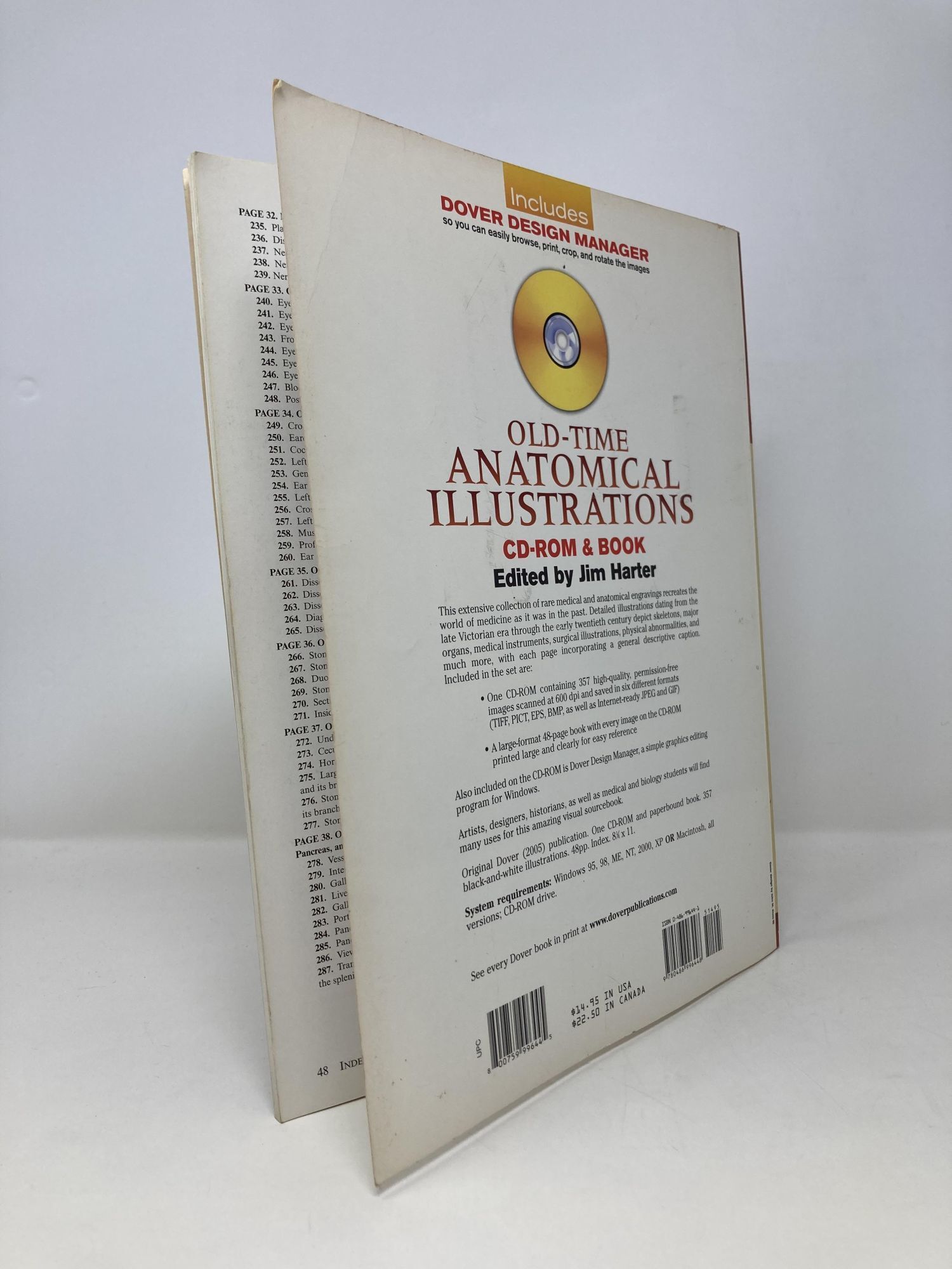 Old-Time Anatomical Illustrations CD-ROM and Book Dover Electronic