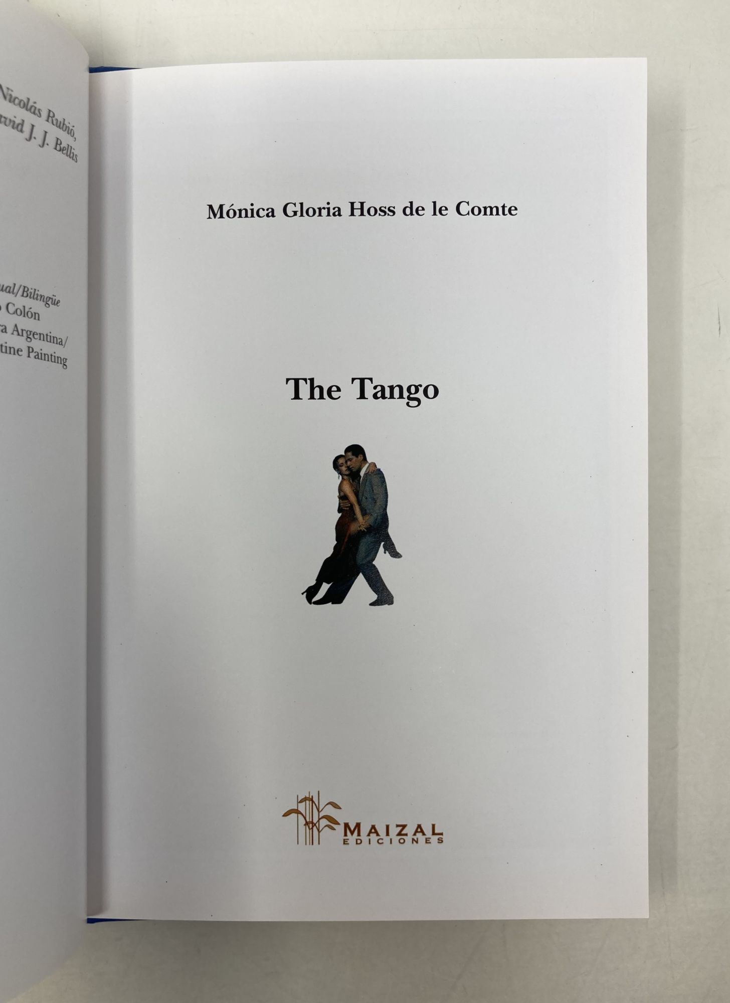 The Tango Spanish Edition | Monica G. Hoss de le Comte | First Thus