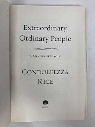 Extraordinary, Ordinary People: A Memoir of Family