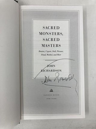 Sacred Monsters, Sacred Masters: Beaton, Capote, Dal&iacute;, Picasso, Freud, Warhol, and More
