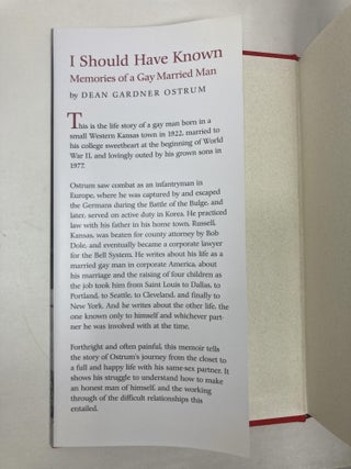 I Should Have Known: Memories of a Gay Married Man