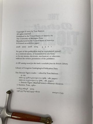 The Detroit Tigers Reader