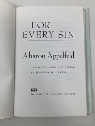 For Every Sin (English and Hebrew Edition)