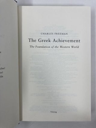 The Greek Achievement: 1550 BC to 600 AD from Mycenea to the Byzantine Empire