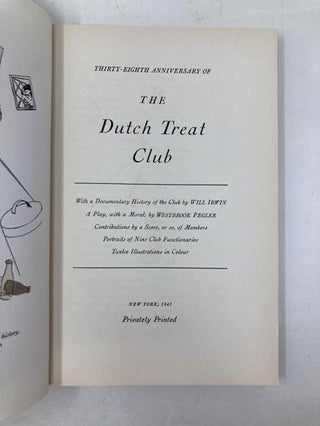 Dutch Treat Club Yearbook 1905-1943