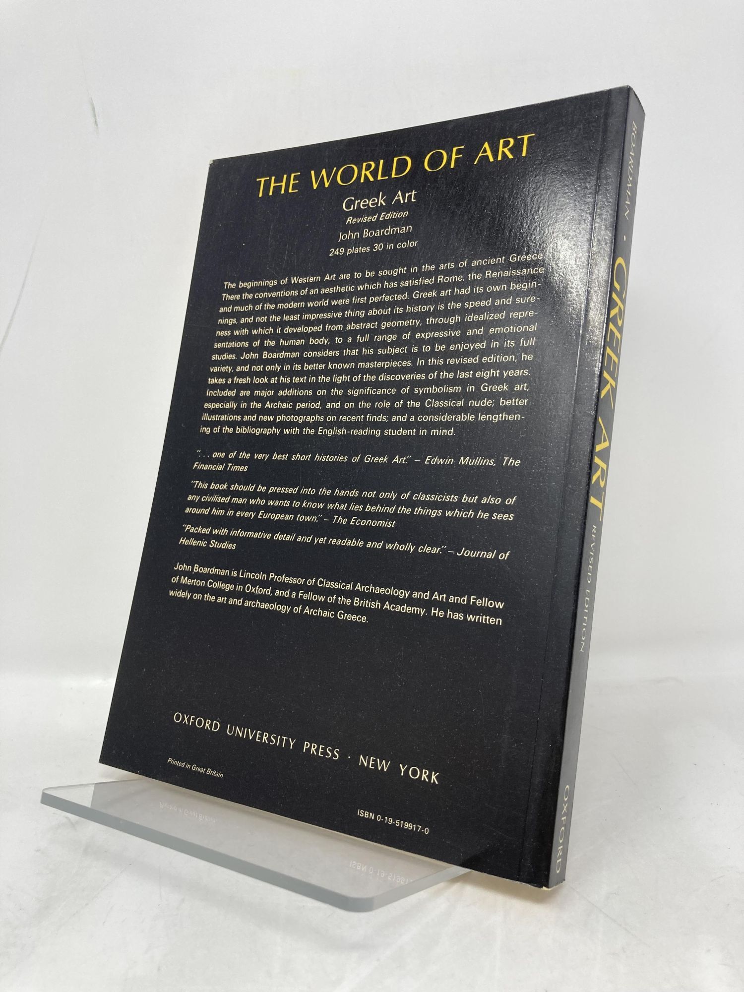 Greek Art | John Boardman | First Thus