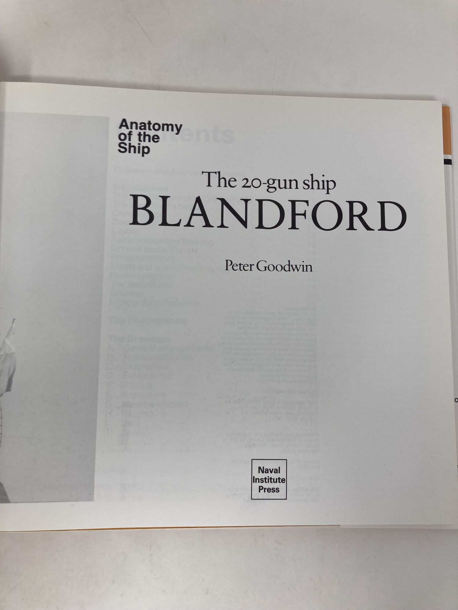 20-Gun Ship Blandford | Peter Goodwin | First Edition
