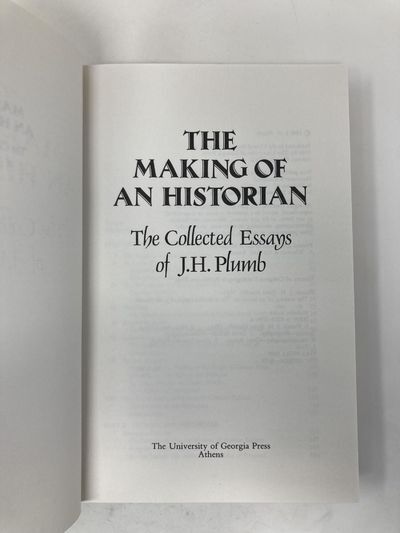 Collected Essays of J.H. Plumb | J. H Plumb, John H., Plumb