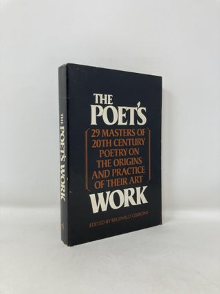 Item #186243 The Poet's Work. Reginald Gibbons