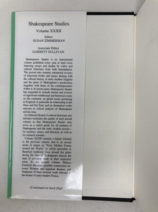 Shakespeare Studies, Volume XXXIII