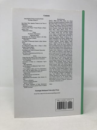 Shakespeare Studies, Volume XXXIII