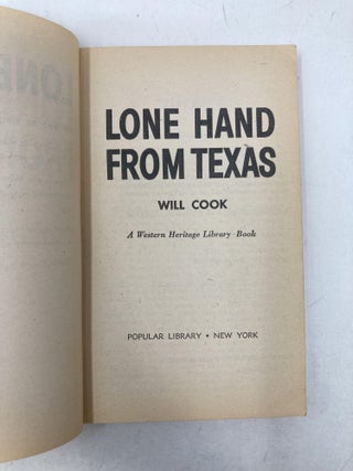 Lone Hand From Texas