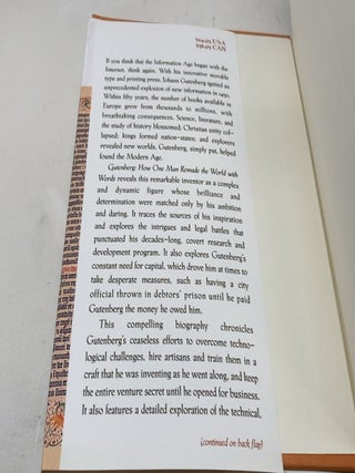 Gutenberg: How One Man Remade the World with Words