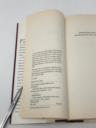 A Grain of Poetry: How to Read Contemporary Poems and Make Them Part of Your Life